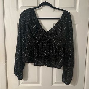 Polka Dot black Blouse H&M